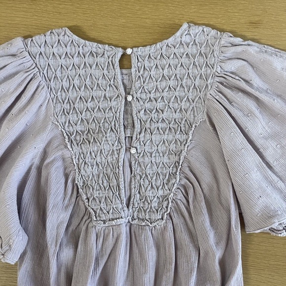 Women's Free People Size S Perfect Catch Bodysuit Silverberry Purple - Picture 6 of 8